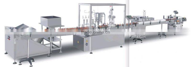 Automatic Liquid Filling, Capping and Labeling Machine