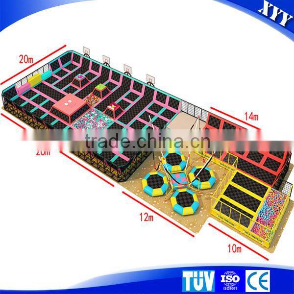 Indoor jumping bed trampoline park for kids and teenagers
