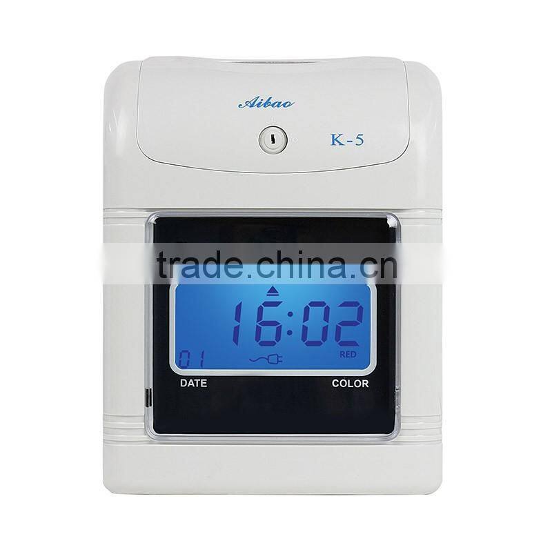 electronic time recording attendance machine
