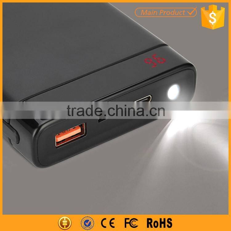 2016 Power Bank 10000mAh Type C Powerbanks with Led