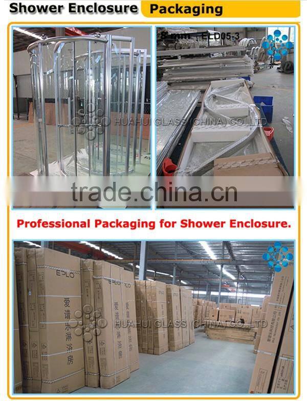 900*900 simple tempered glass shower rooms