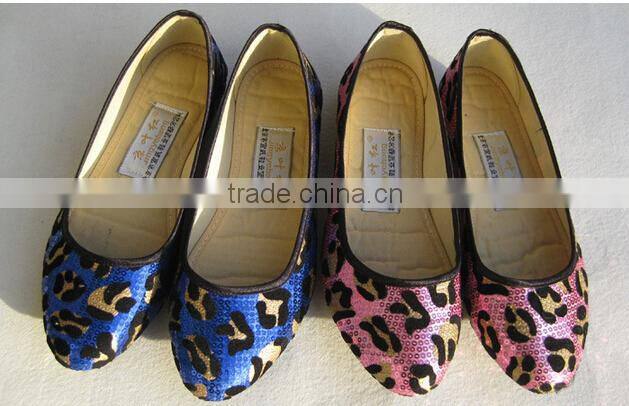 women's korean style Sequins slip on flat casual shoes