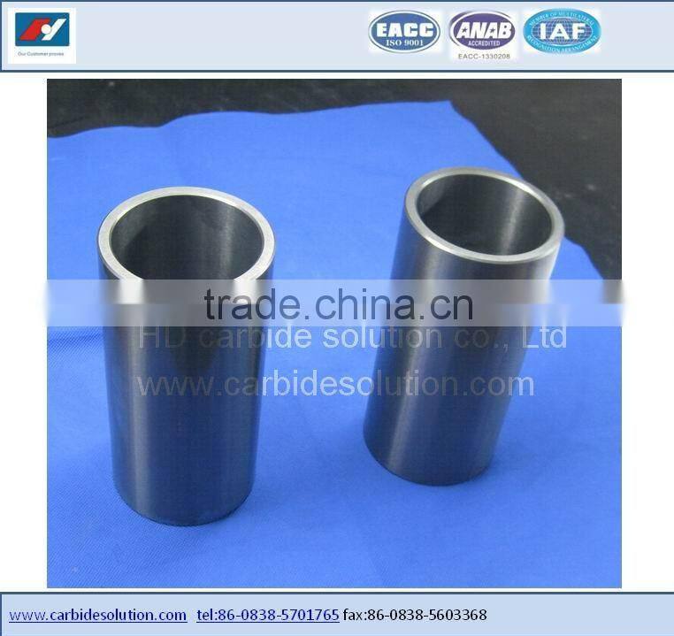 Tungsten carbide sleeves and bushing