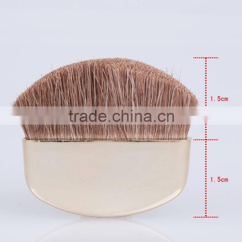 excellent animal hair white half moon blush brush with smooth face