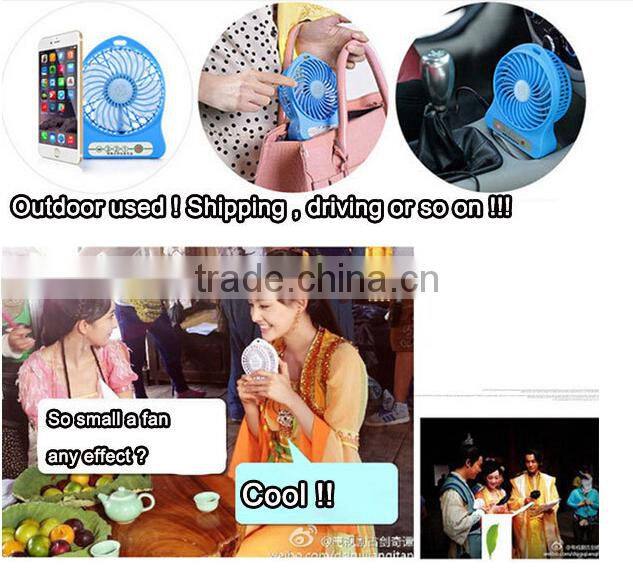 hot sale rechargeable battery operated fan mini desktop mist cooling fan