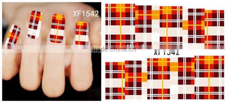 2016 wholesale popular colorful water decals nail art stickers