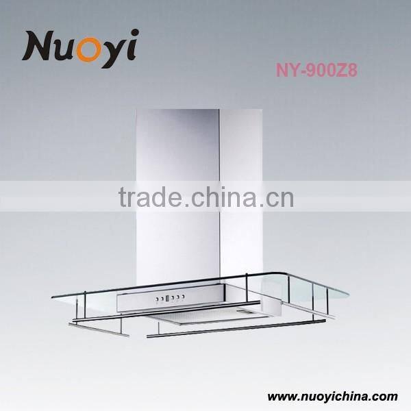 Newest Kitchen appliances push bottom Cooker range Island hood wall mounted