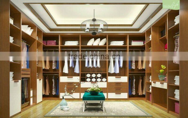 walk-in wardrobe closet modern European style design manufactory