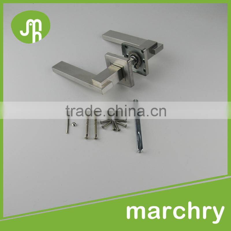 MH-0392 304 Stainless Steel Door Hardware Double Handle Door Lock