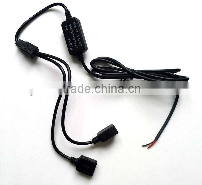 DC DC step down Converter Module 8-22V 9V 12V input, double 5V usb output