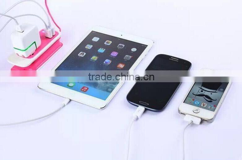 5V 2.1A Dual USB Wall Charger,Universal Wall Socket USB Charger with CE&RoHS-Green