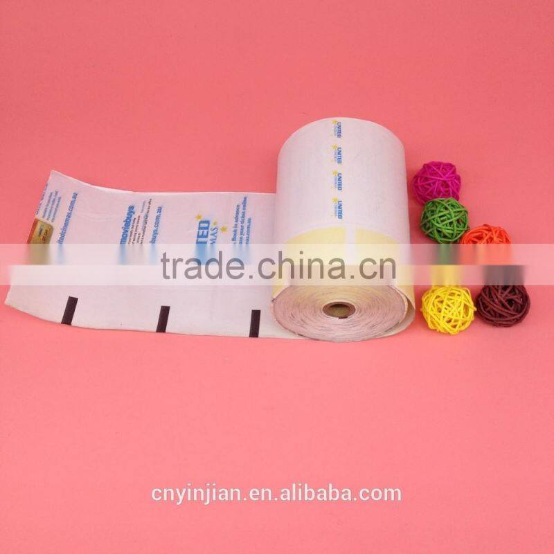 110mm double siades Printed Paper Roll for Movie company