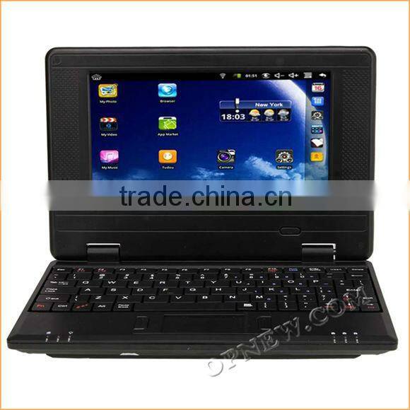 7" Dual Core Cheap LAPTOP Computer Netbook Notebook PC with Android 4.4 WM8880 Dual Core cpu HDM Camera OPNEW 6 Colors in STOCK