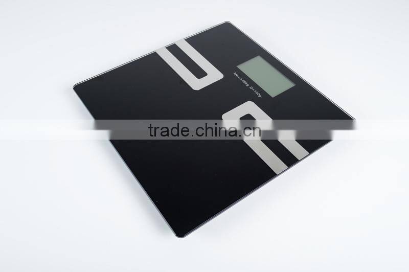 Large Lcd Display Black Bluetooth Body Fat Scale Digital Weighting Scale
