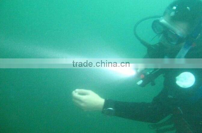 C89 Aluminum Alloy 500lumens high power Wateroroof Rechargeable Flashlight Diving Torch With 5 Lighting Modes