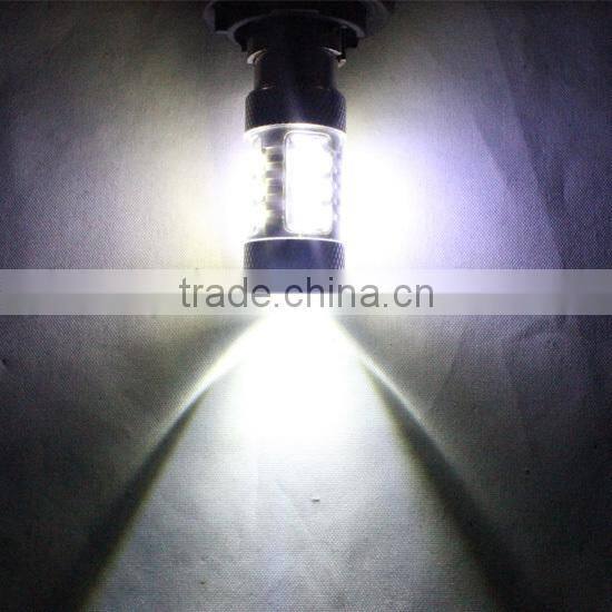 accessory for auto car led fog light 80w 16 smd 3528 fog lamp drl bulb ba15s daytime running light
