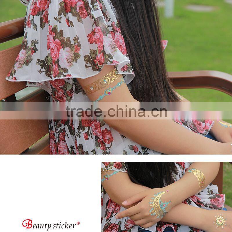 2016 Body Safe Diamond Temporary Flash Tattoo Jewelry Tattoo Stickers