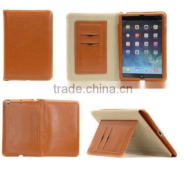 Fashionable PU leather case for ipad air 2/3/4