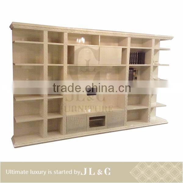 2014 best selling designs corner tv cabinets with wheel, TV wall with solid wood, AH02-30 from JL&C Furniture