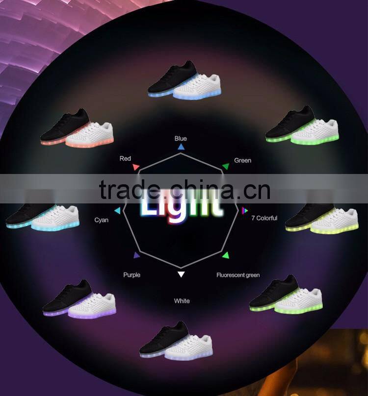Adults soft wearing LED Luminous sports leisure shoes
