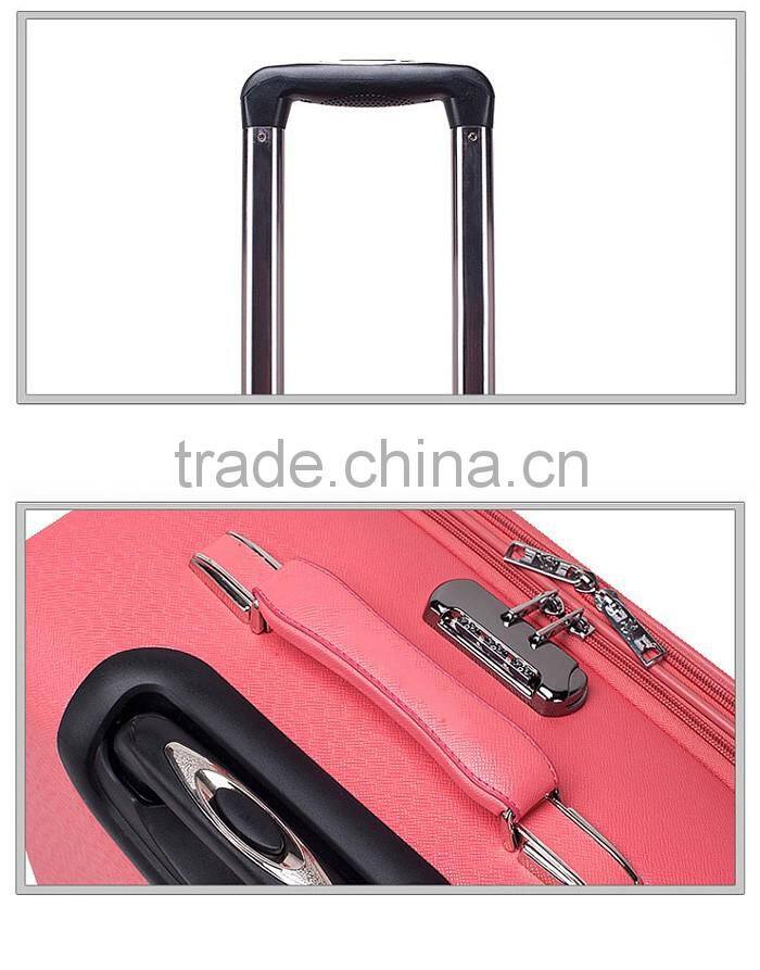 two pcs fashion design PU suitcase sets young girls and boys travelling luggage bag
