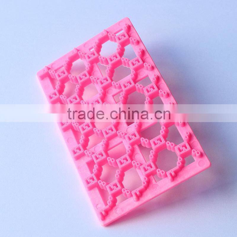 Easy Use Plastic Gum Paste letter F embossing Cutter Petal Quilt Embosser