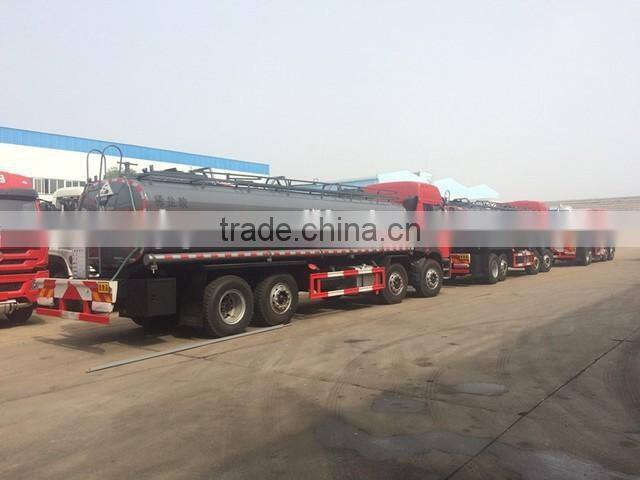 high quality new condition FAW 8X4 31000L flammable liquid tank truck