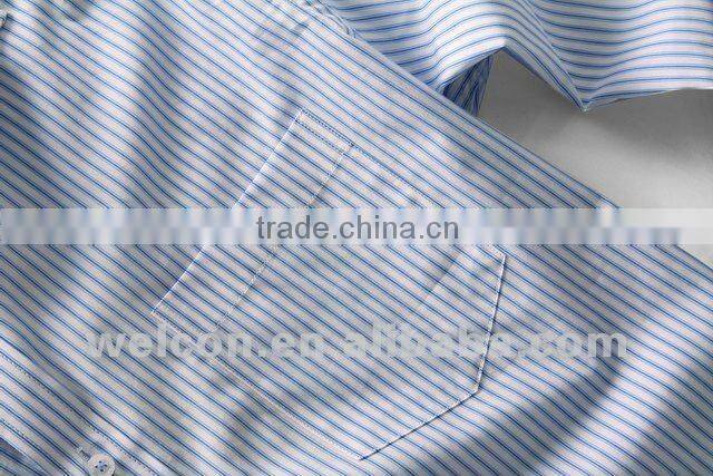 classic long sleeve 2012 latest brand design blue stripe slim fit 100% cotton business formal dress shirts for men