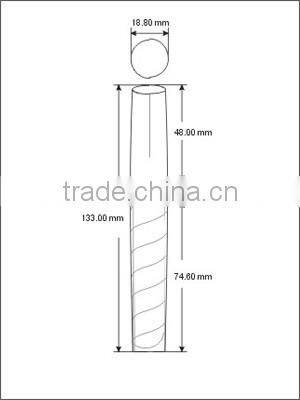 Oblique black cap custom empty lipgloss bottle with brush