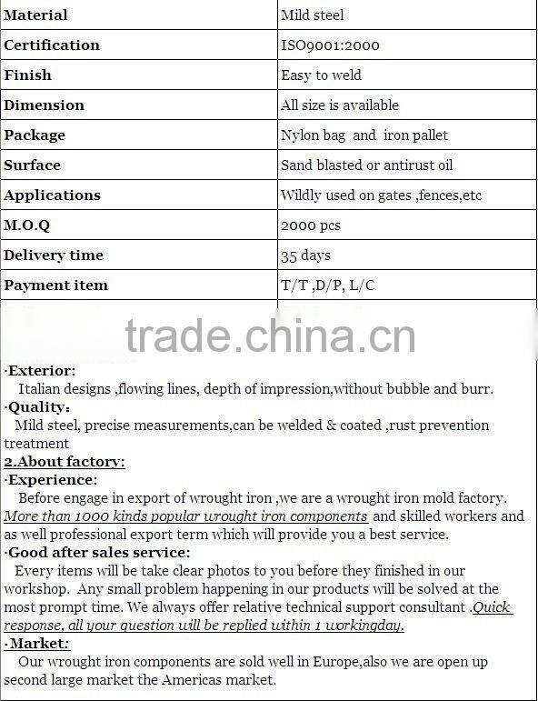 wrought iron decorative scrolls