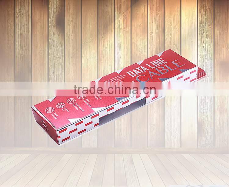 printed custom retail folding cable package
