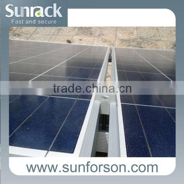Al6005 /SS304 solar mounting clamps for module installation