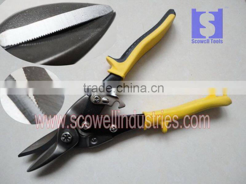 10" American Type Aviation Tinman Snips Straight Cutting Head