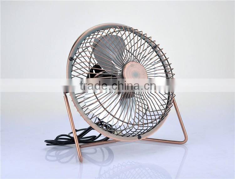 5V Mini usb cooling fan with bronze color
