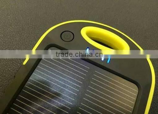 2015 china suppliers solar energy power bank 5000mah waterproof solar power bank