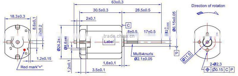 Small DC Motors Brushes FT-280A