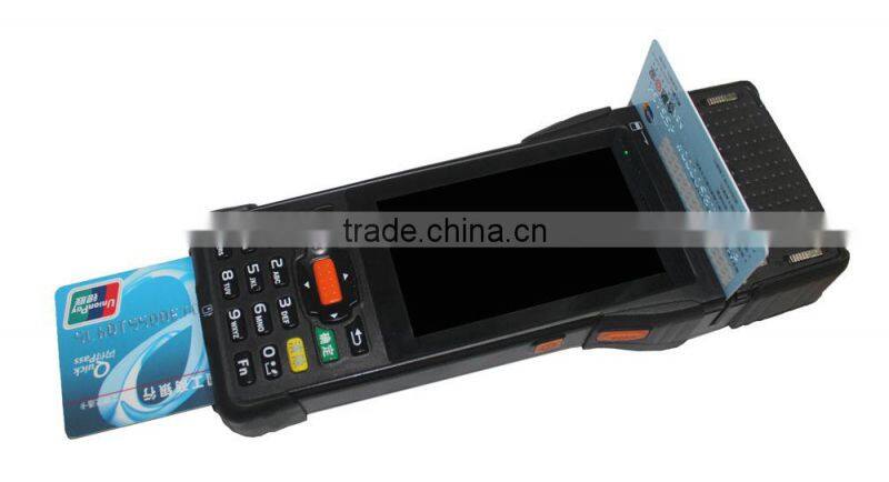 Android Portable Mobile POS Machine with 2" Printer,Card Reader,Wireless