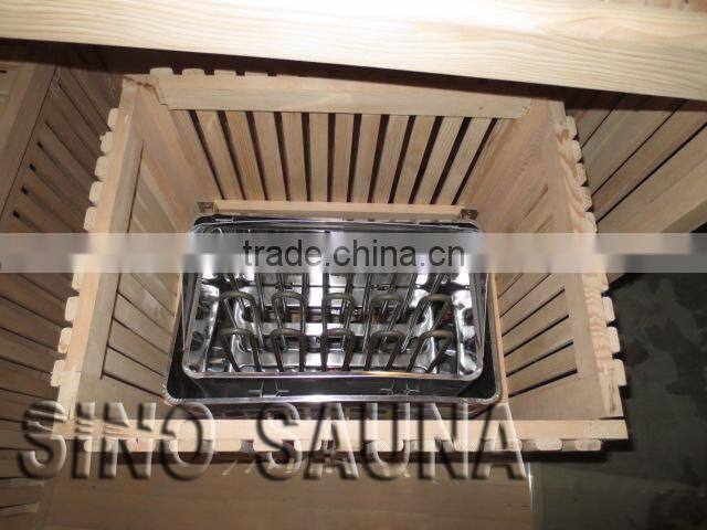 2016 Long Bench 6 person Finnish Steam Sauna for Relaxing (CE/RoHS)