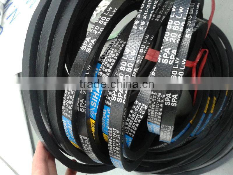 Wedge wrapped v belt SPA type for chemical transmission
