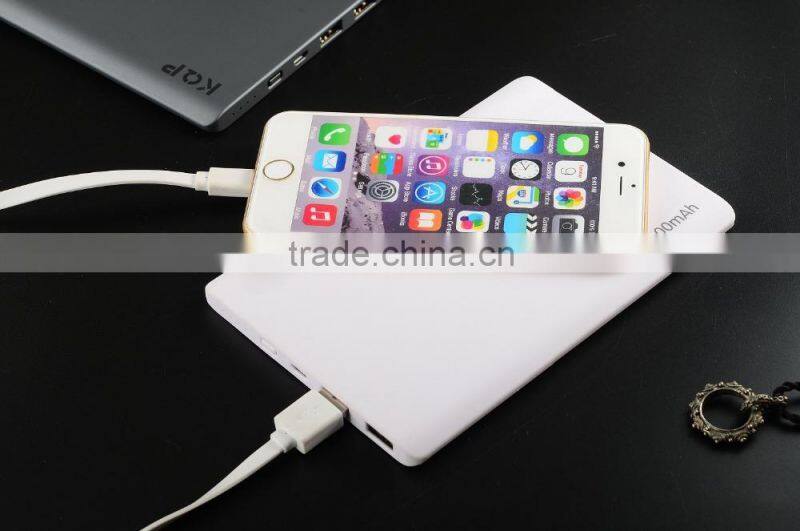 Most fashionable in America market 10000mah high capacity dual usb power bank with LED indicator