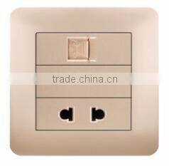 PC BS Standard 13A TEL and 1 socket