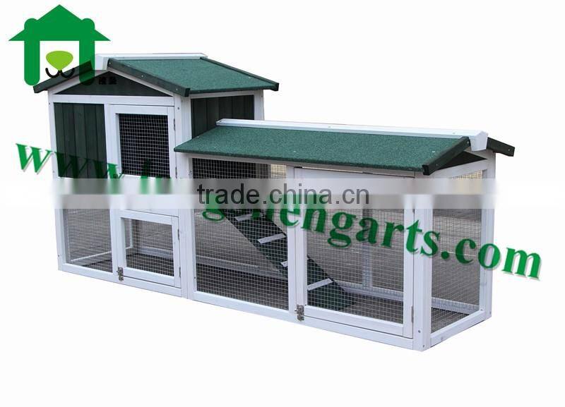 Wooden Rabbit Hutch Backyard Poultry Cage