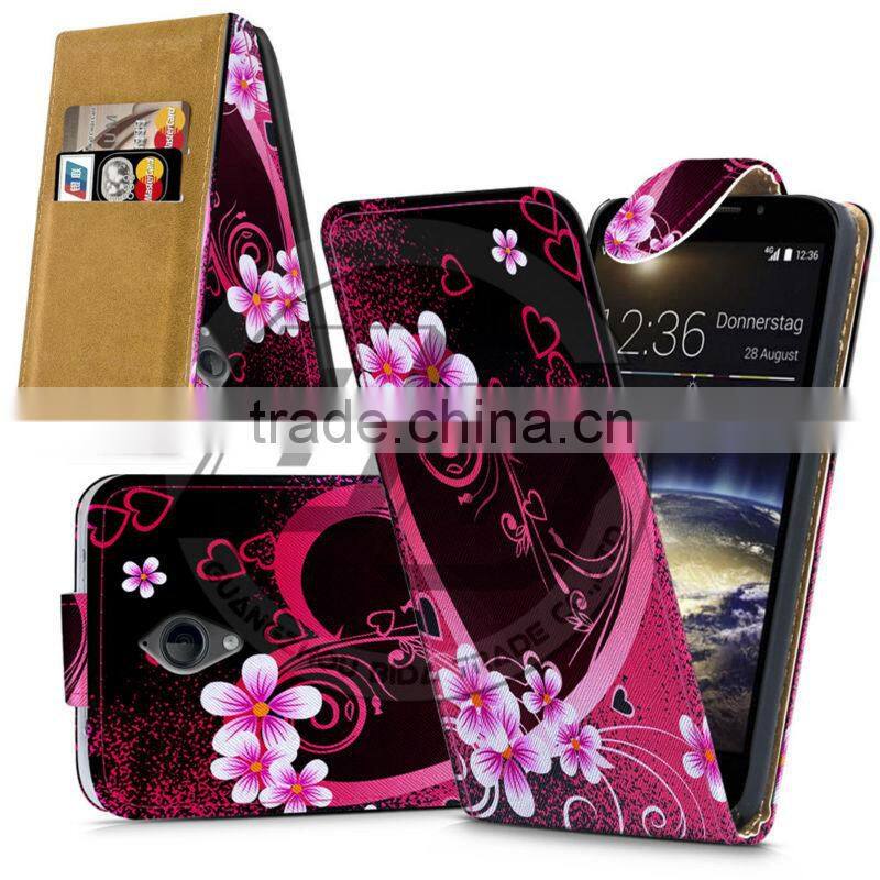 For Vodafone Smart 4 LTE High Quality Print Flip PU Leather Case Cover Moible Phone Case