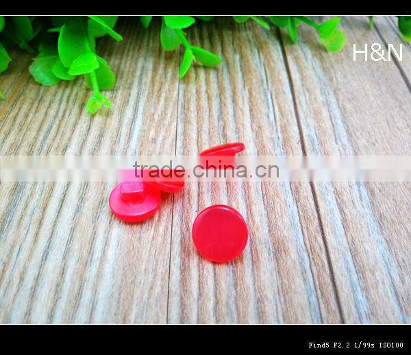 Eco-friendly 14L resin mushroom shape button for T-shirt