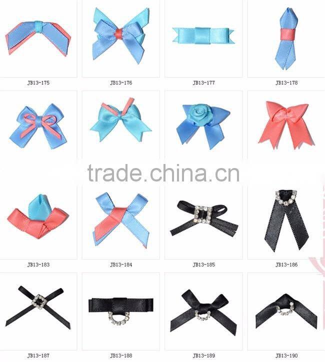 Dot Print Polyester Ribbon Bow For Clothing