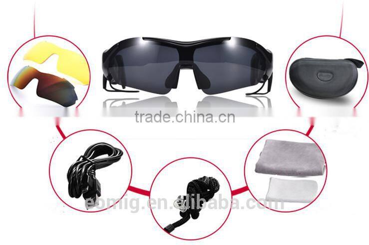 AOEOM 3 interchangeable lenses sunglass phone with bluetooth