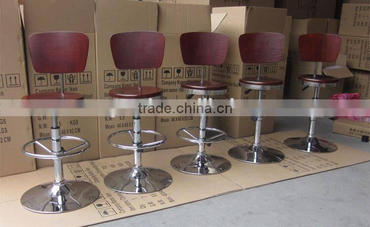 Metal Bar Chair Wooden Bar Chair Wood