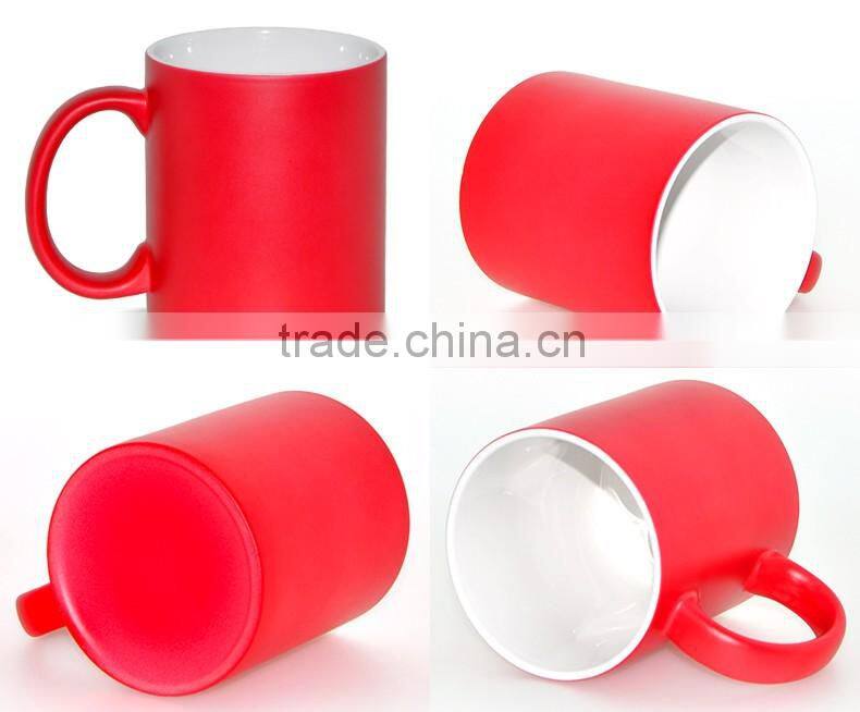 Wholesale blank sublimation full color change ceramic caneca sublimation products