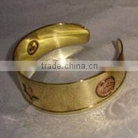 Wholesale High Polishing Best Style Smooth Wide Brass Cuff Bracelet Bangle Handmade