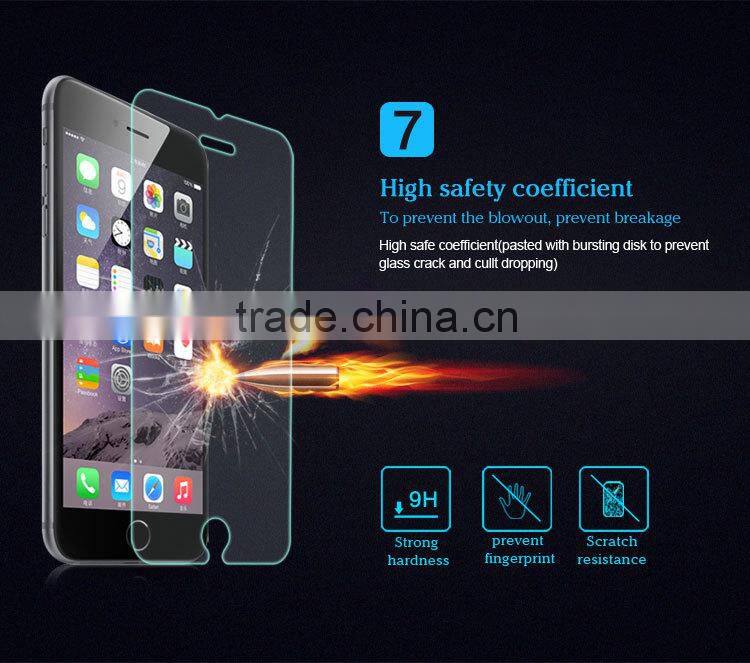 2015 LZB Wholesale Shockproof Tempered Glass Screen Protector For Iphone 6 plus